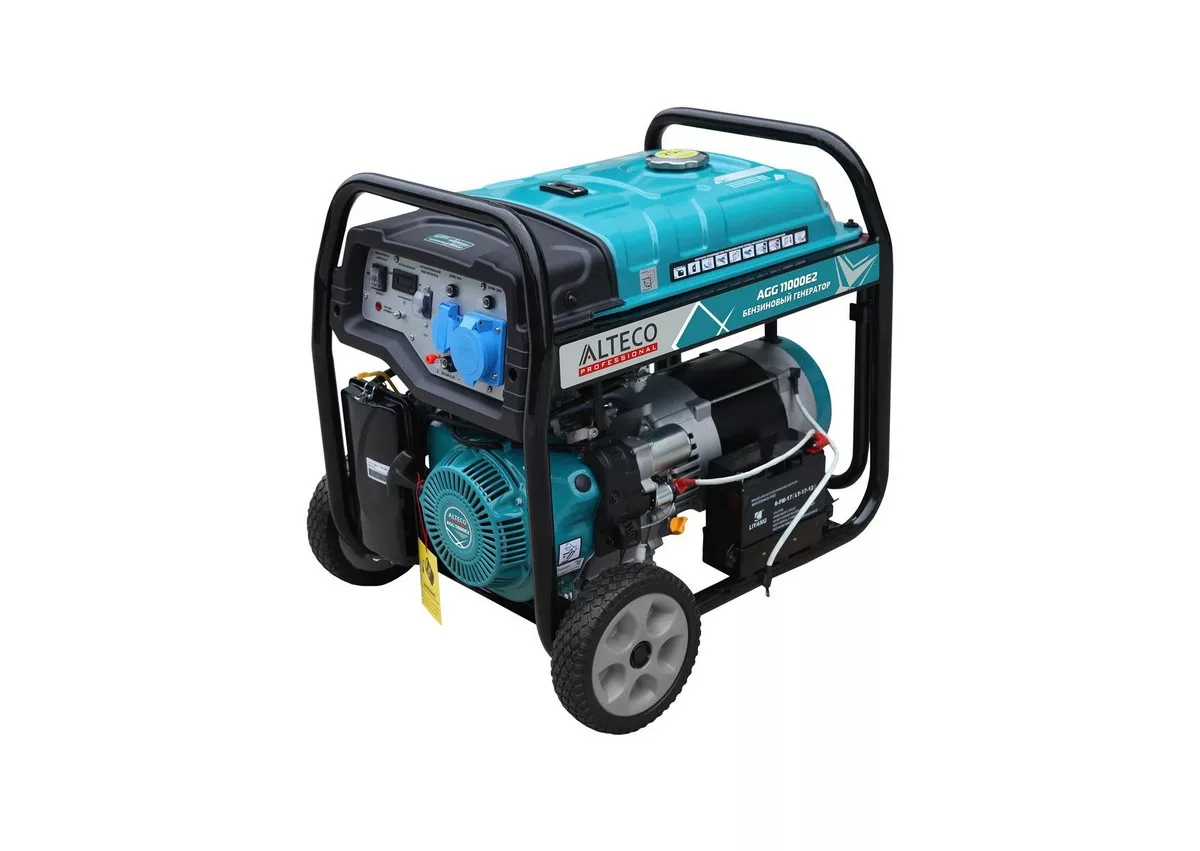 Бензиновый генератор 5.5 кВт Huter DY6500L 220В ручной однофазный четырехтактный