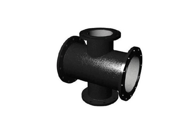Чугунный фланцевый крест ВЧШГ 200х200