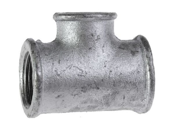 Тройник стальной оцинкованный Ду 25 (32x3-25x3) мм приварной переходный II